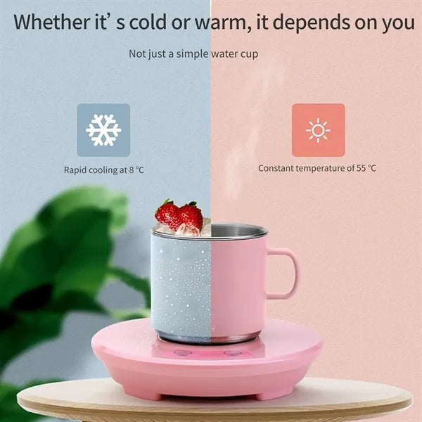 Smart Dual-Use USB Coffee Warmer & Cooler W/ 11oz Mug Set