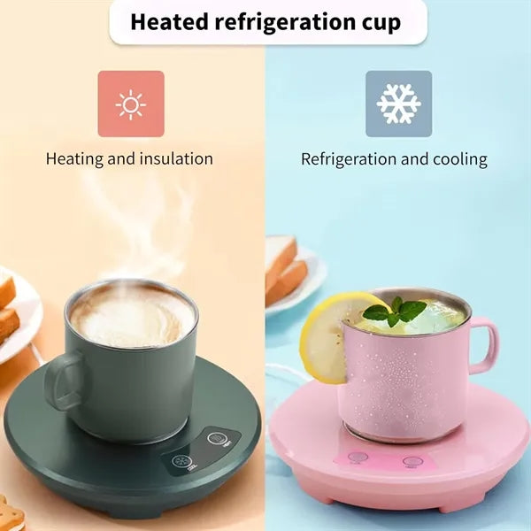 Smart Dual-Use USB Coffee Warmer & Cooler W/ 11oz Mug Set