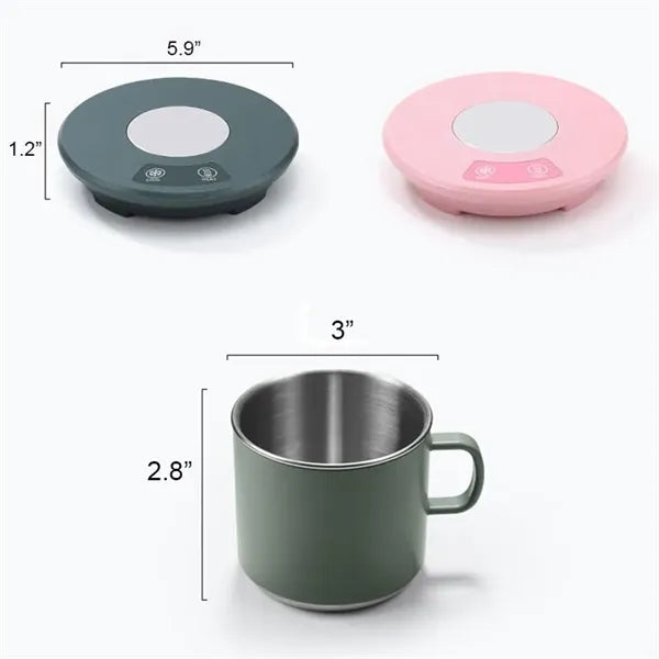 Smart Dual-Use USB Coffee Warmer & Cooler W/ 11oz Mug Set