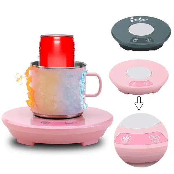 Smart Dual-Use USB Coffee Warmer & Cooler W/ 11oz Mug Set