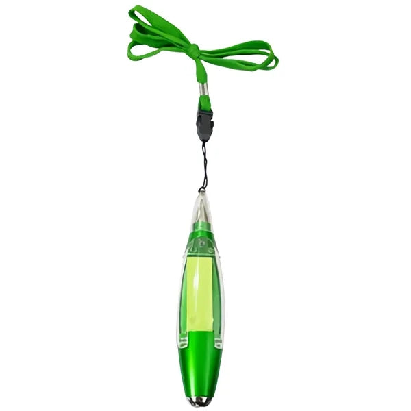 Multi Function Ballpoint Pen With Light And Sticky Note