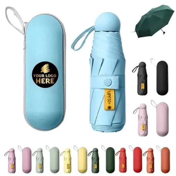 Compact Five-Fold Portable Umbrella