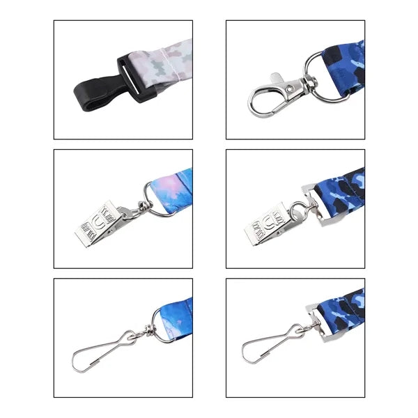 3/4" Polyester Lanyards For ID Badges W/ Attachment Hook