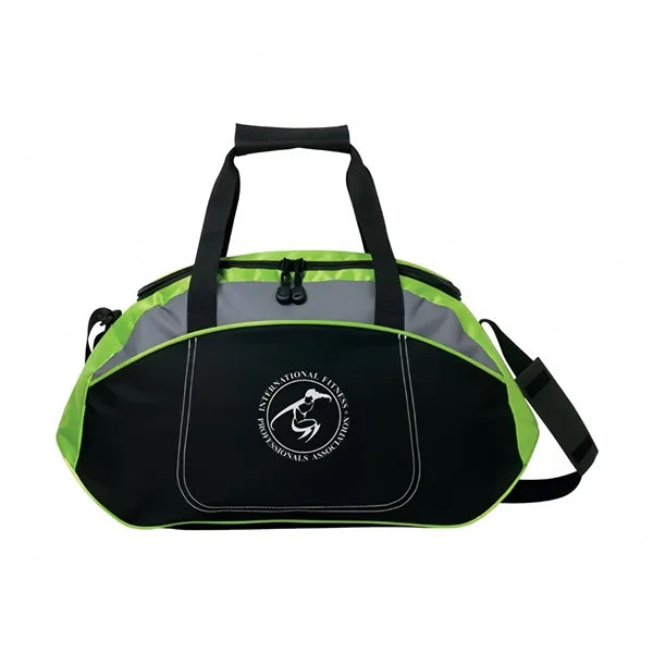 Slant Duffel Features Top D Zippered Opening