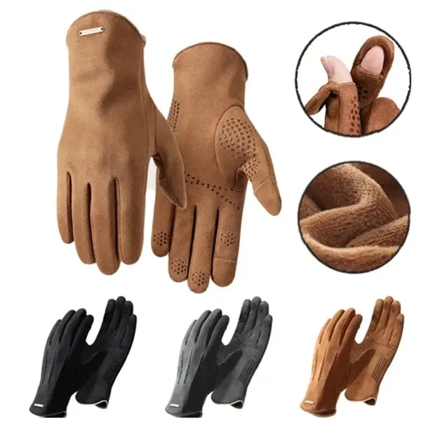 Winter Suede Fleece Lined Gloves