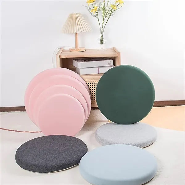 16inch Round Memory Foam Stool Cushion with Removable Cover