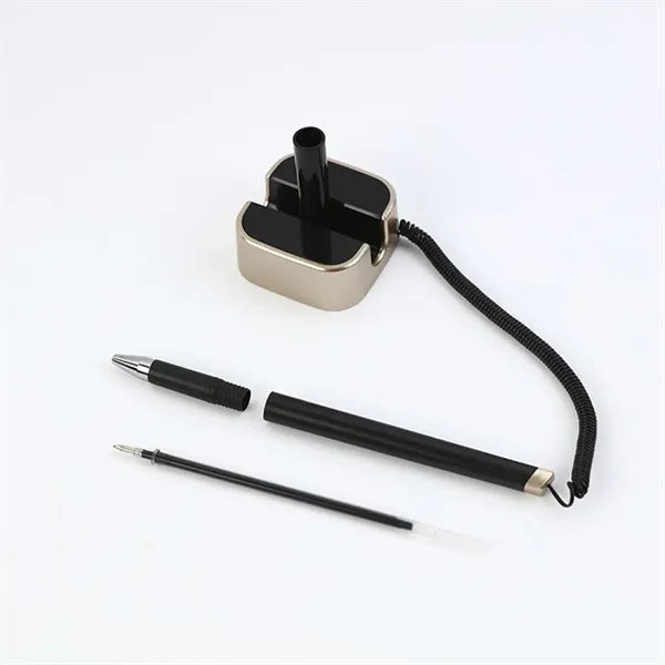Counter Desk Pen with Adhesive Base Ballpoint Signature