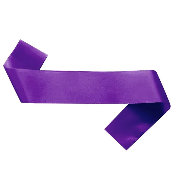 Multicolor Sash Plain Satin