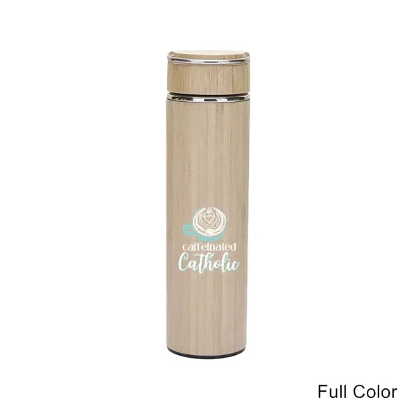 12/14/19/20 oz Eco Bamboo Stainless Steel Tumblers & Mugs