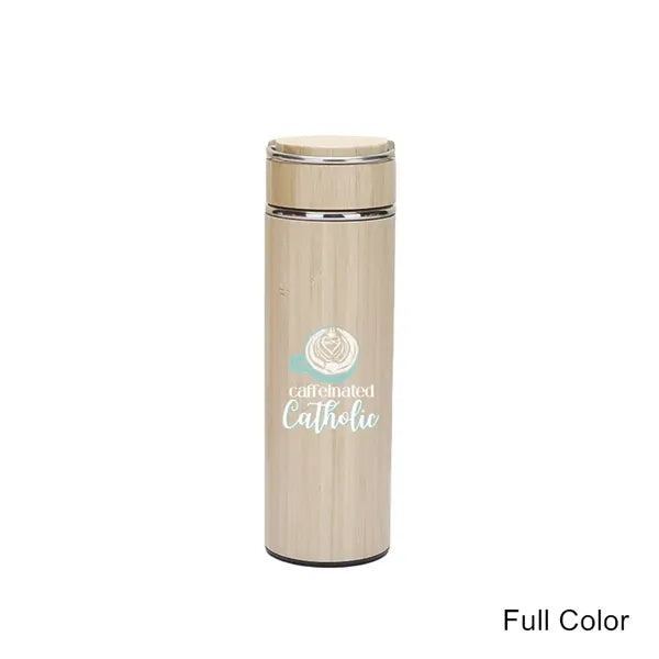 12/14/19/20 oz Eco Bamboo Stainless Steel Tumblers & Mugs