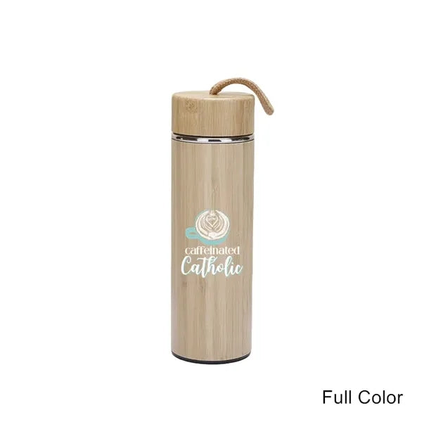 12/14/19/20 oz Eco Bamboo Stainless Steel Tumblers & Mugs