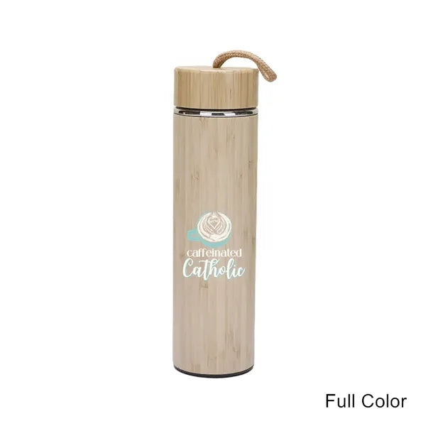 12/14/19/20 oz Eco Bamboo Stainless Steel Tumblers & Mugs