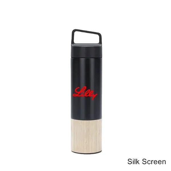 12/14/19/20 oz Eco Bamboo Stainless Steel Tumblers & Mugs