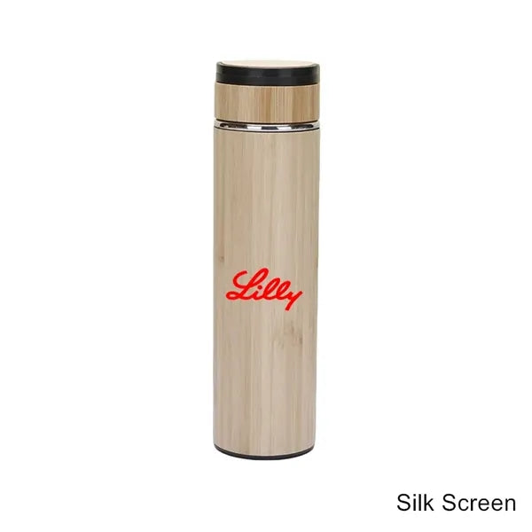 12/14/19/20 oz Eco Bamboo Stainless Steel Tumblers & Mugs
