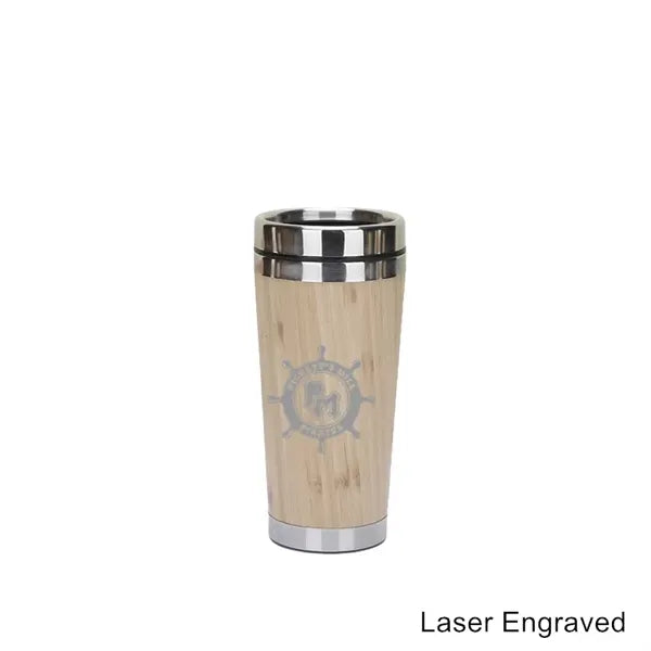 12/14/19/20 oz Eco Bamboo Stainless Steel Tumblers & Mugs