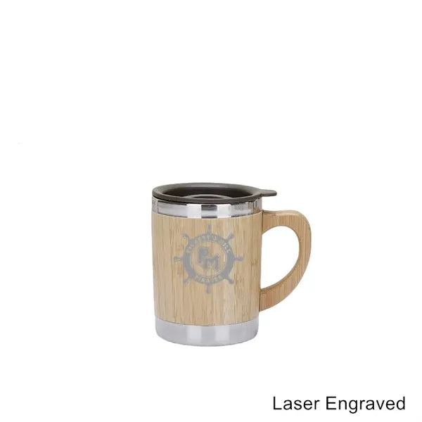 12/14/19/20 oz Eco Bamboo Stainless Steel Tumblers & Mugs