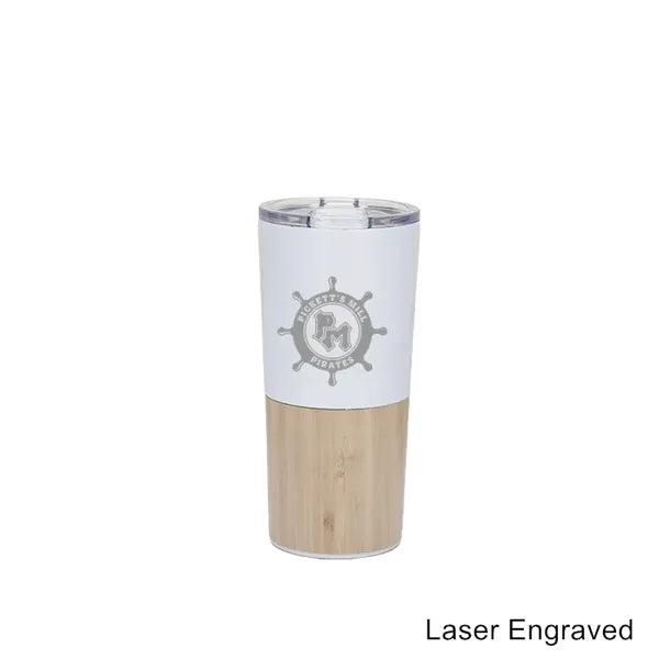 12/14/19/20 oz Eco Bamboo Stainless Steel Tumblers & Mugs