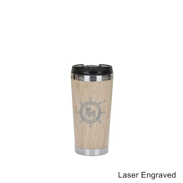 12/14/19/20 oz Eco Bamboo Stainless Steel Tumblers & Mugs