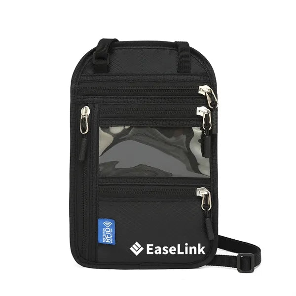 Multifunctional Zippered Travel Document Holder
