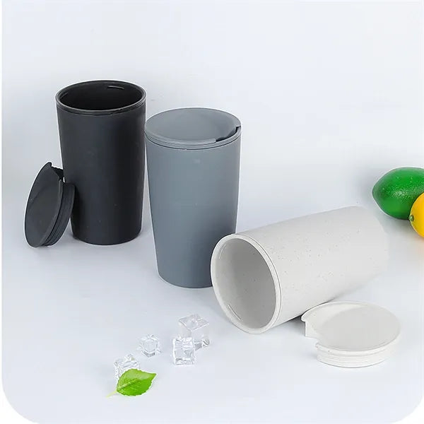 Eco wheat straw coffee cup - stylish & portable