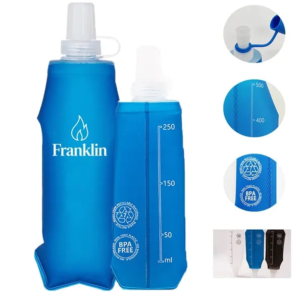 17oz TPU Foldable Outdoor Soft Water Bottle