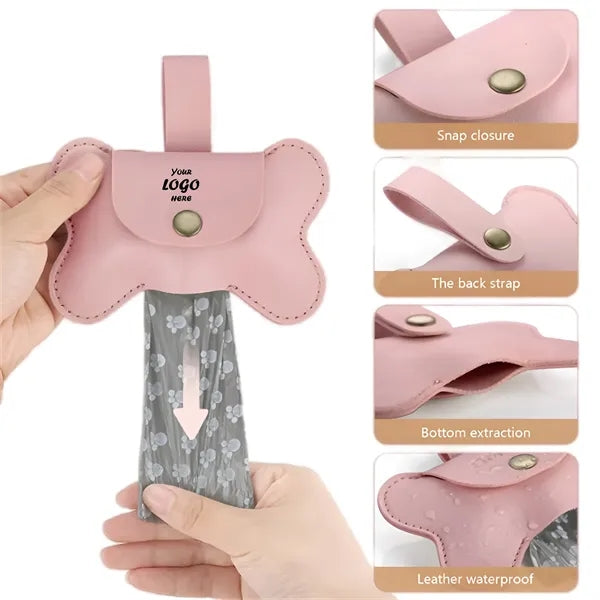 Pu Leather Pet Garbage Bag Dispenser