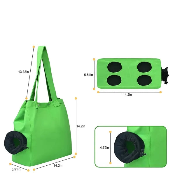 Breathable Canvas Cat Carrier Bag