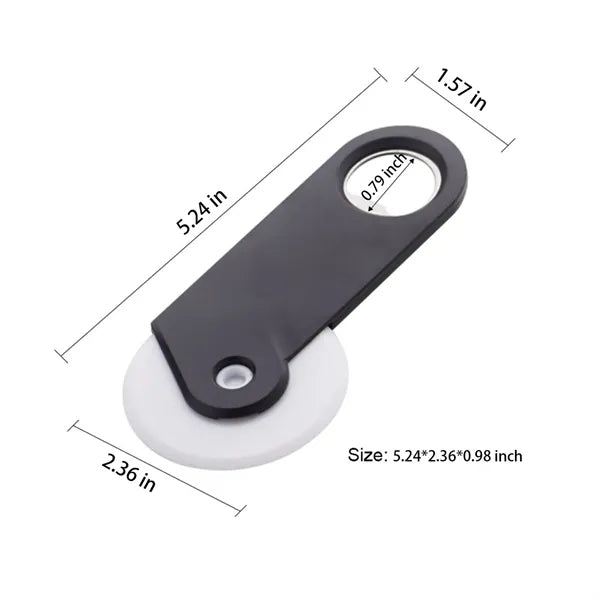 Multi - Function Round Pizza Cutter PP Plastic Pastry Whee