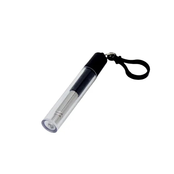Hooked Portable Stainless Steel Telescopic Straw