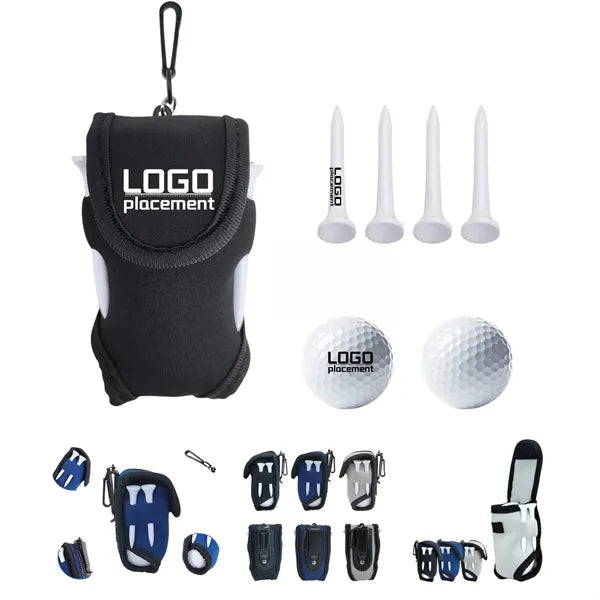 Neoprene Golf Tool Waist Bag with Lightweight Ball Pouch"