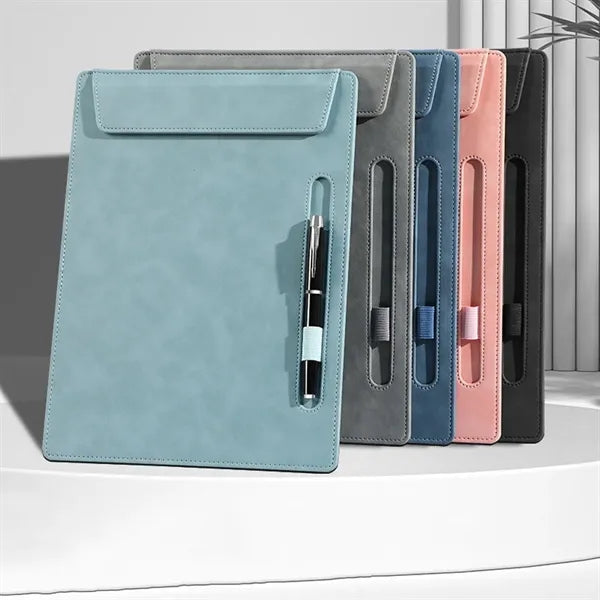 Pu Leather Magnetic Clipboard