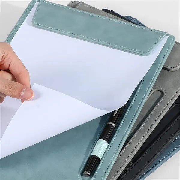 Pu Leather Magnetic Clipboard