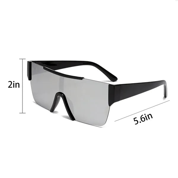 Stylish Square Oversized UV Protection Cycling Sunglasses