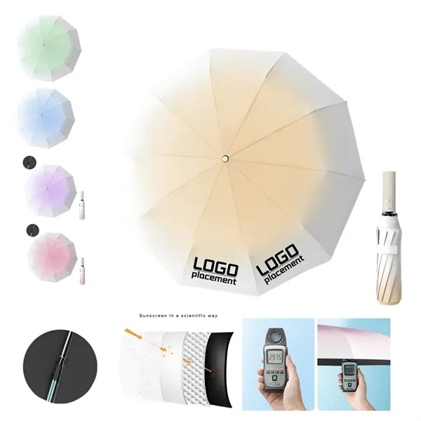 Foldable Auto Open Sun Rain Umbrella