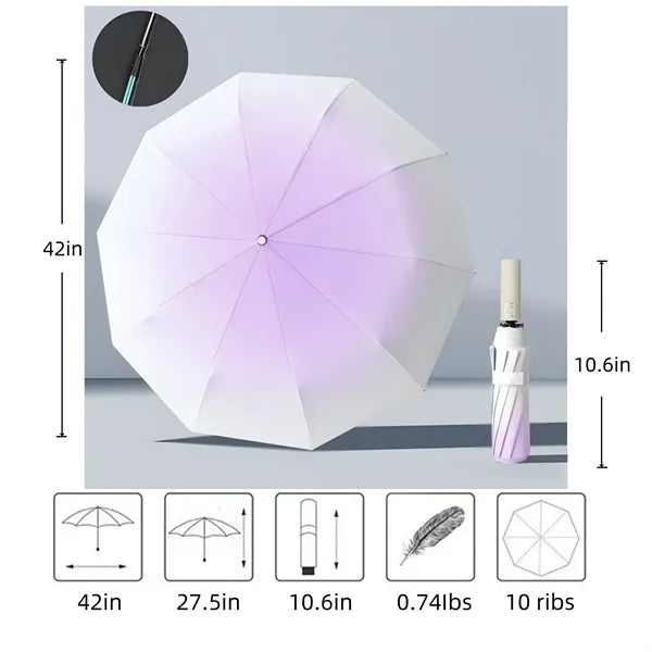Foldable Auto Open Sun Rain Umbrella