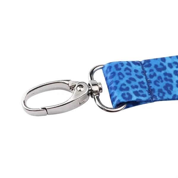 3/4" Custom Polyester Wrist Lanyard Keychain W/ Snap Hook