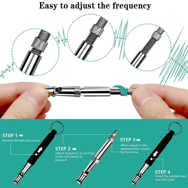 Dog Whistle to Stop Neighbor's Barking with Lanyard