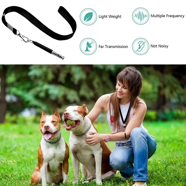 Dog Whistle to Stop Neighbor's Barking with Lanyard