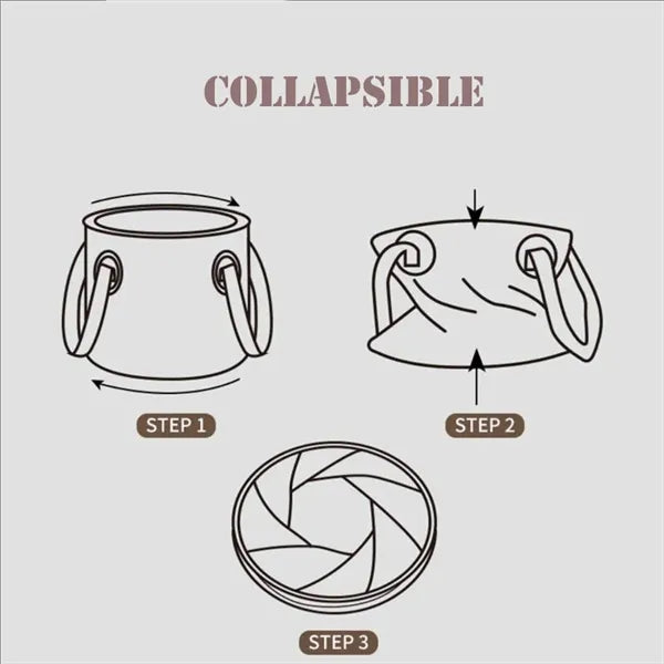 Outdoor Camping Folding Water Bucket