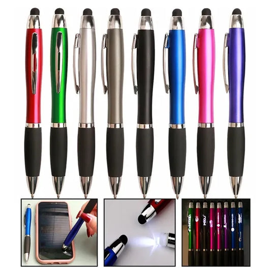 LED Light Emitting Advertising Twist Touch Screen Pen