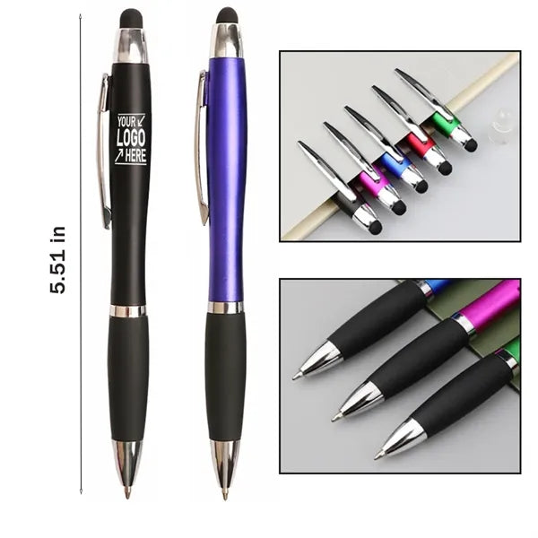 LED Light Emitting Advertising Twist Touch Screen Pen