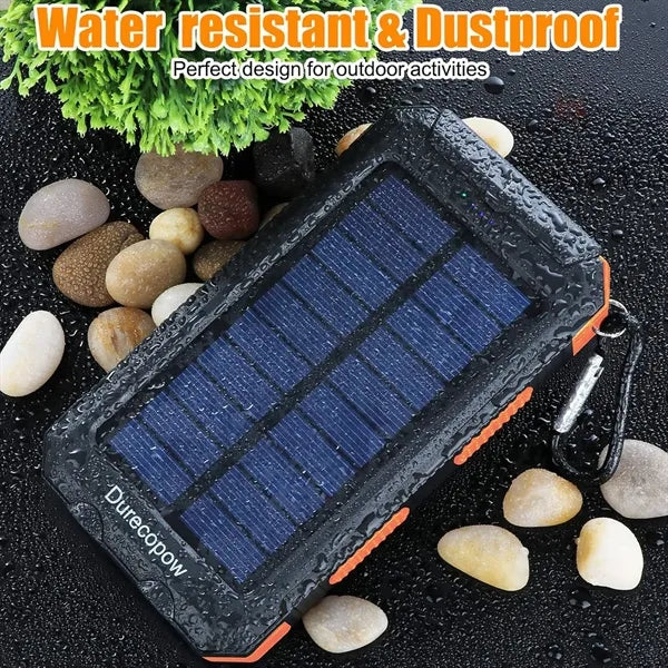 10000 mah Solar Charger Power Bank with Led Light
