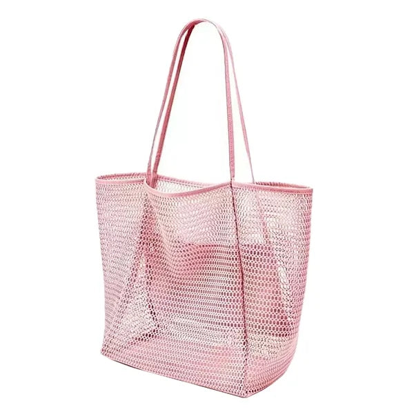 Women Travel Mesh Shoulder Handbag