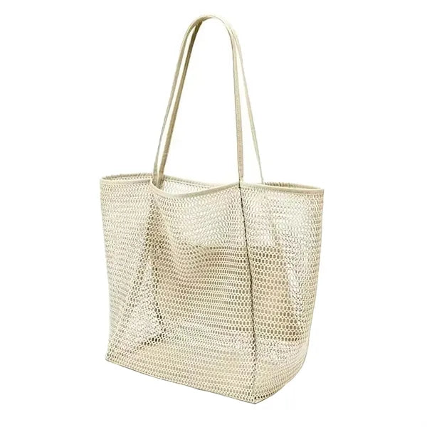 Women Travel Mesh Shoulder Handbag