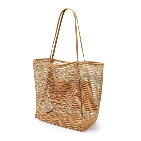 Women Travel Mesh Shoulder Handbag