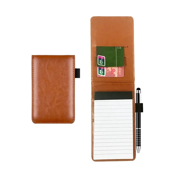 A7 Mini Notepad Holder with Metal Stylus Pen