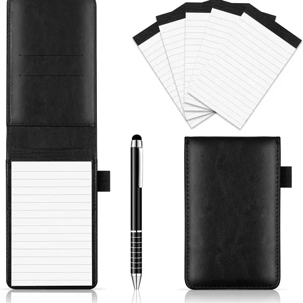 A7 Mini Notepad Holder with Metal Stylus Pen
