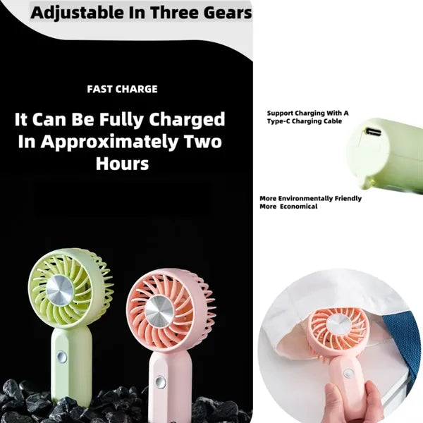 Rechargeable Speed Adjustment Mini Handheld Fan