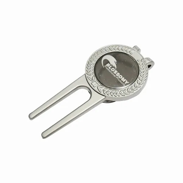 Zinc Alloy Golf Divot Tool Hat Clip with Ball Marker