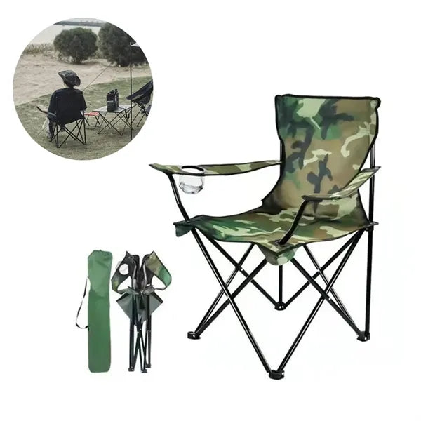 Heavy Duty Camping Chairs with Cup Holder and Carry Bag
